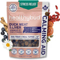 Calming Aid, Natural Duck Dog Treats & Toppers for Stress Relief - Dog Separation Anxiety, Stress Reduction, Aggression Relief - Support Calm, Immunity Health (4.6 Ounces)